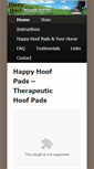 Mobile Screenshot of happyhoofpads.com