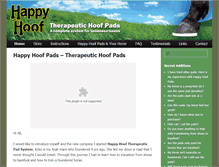 Tablet Screenshot of happyhoofpads.com